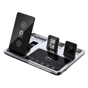  Green Lion 4-in-1 Wireless Charging Station - 22.5W Total -  Multi-device charging - Gray 