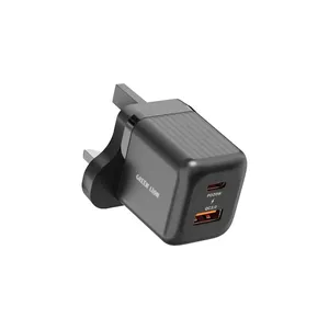  Green Lion GNA20PDQCTLBK - Wall Charger - Dual Port - 20W - Black 