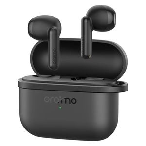  سماعة بلوتوث داخل الاذن أوريمو - تصميم نصف داخل الأذن - بطارية 38 ساعة - صوت نقي - أسود 