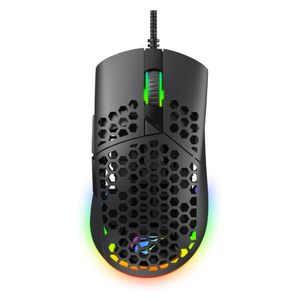  ماوس العاب هافيت لاسلكي - MS1036 - بطول 1.6 متر - اضاءة RGB - اسود 