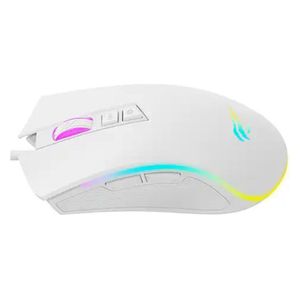  ماوس هافيت لاسلكي - MS1034 - اضاءة RGB - ابيض 