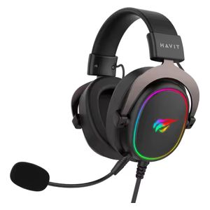سماعة هافييت H2002R عالية الجودة لعزل الضوضاء وسماعة ألعاب RGB