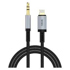 كيبل دبليو اي دبليو يو لايتينغ الى اوكس Wi-C048L - بطول 1.6 متر - اسود