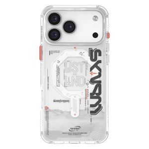  حافظة شبه شفافة سكينارما SONIX - مع حلقة شحن مغناطيسية وحلقات جانبية قابلة للفصل - لجهاز ايفون 17 برو ماكس - شفاف 