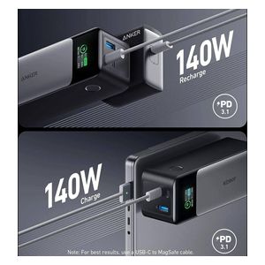 شاحن محمول انكر - A1289011 - 24000mah - اسود