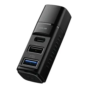  Green Lion USB-C 3-in-1 Dock - Up to 10Gbps - Black 