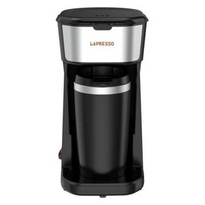 Lepresso LPCMTMBK - Coffee Maker with Travelling Mug - Black