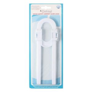 Optimal OPB-204 - child safety Cabinet Slide Lock  - White