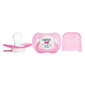  Optimal OPB-1441 - Orthodontic Silicone Pacifier - 6+ Pink 