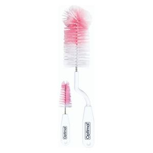 Optimal OPB-1073 - Brush For Bottle And Nipple 0+ - Pink