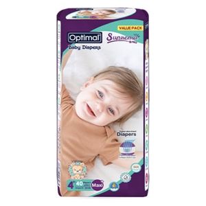  Optimal OPB-1728 - Baby Diaper Size 4 Maxi - 40 Pcs 