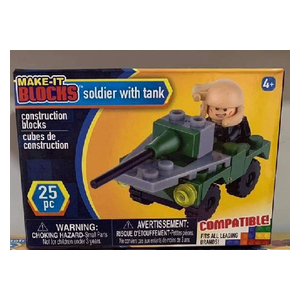  MAKE-IT BLOCKS Soldier with Tank 