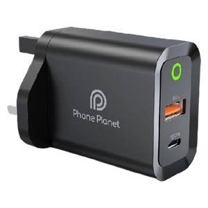  شاحن فون بلانت - 30 واط - منفذ 2 - PP-30WODQC - اسود 