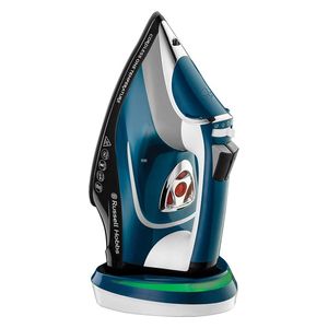 مكواة راسل هوبس البخارية - 2600واط - 350 مل - 26020 - تسخين سريع 6 ثواني - ازرق