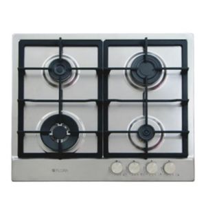  Flora CTSF_W64X - 4 Burners - Built-In Gas Cooker - Silver 