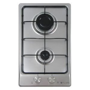  Flora FLBH10_ESF_L32X - 2 Burners - Built-In Gas Cooker - Silver 