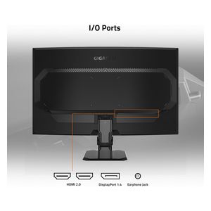 Gigabyte 27-Inch GS27QC-Series - Gaming Monitor - 165Hz - 1ms Response Time - QHD