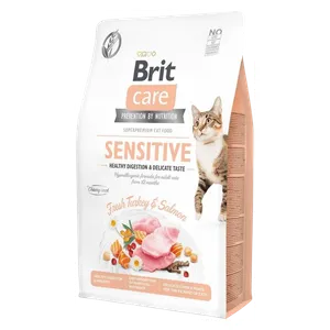 Brit Care Sensitive healthy digestion Cat Food - 2Kg