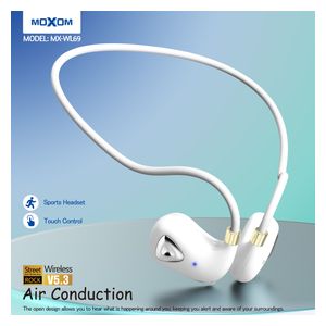  Moxom MX-WL69 - Bluetooth Headphone In Ear - White 