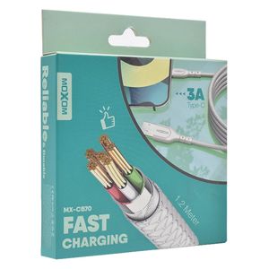  كيبل موكسوم يو اس بي-سي - MX-CB70 - 1.2 متر - ابيض 