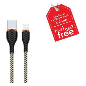  Moxom MX-CB76 - Cable For IPhone - 1 m - Gold + Free Piece 