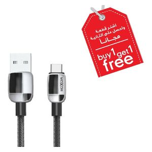  Moxom MX-CB84 - USB-C Cable - 1 m - Black + Free Piece 