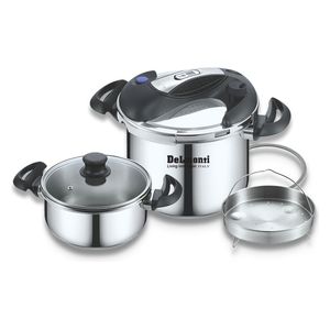  DeLmonti DL1040 - Pressure Cooker 7 Liter - Stainless Steel 