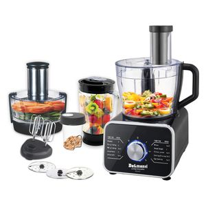  Delmonti DL130 - Food Processor - Black 