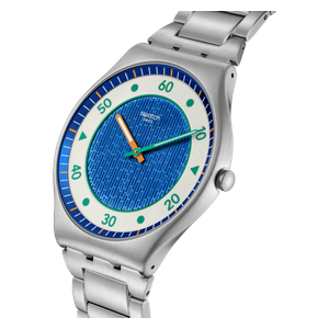  Swatch Watch SS07S143G For Men - Analog Display, Stainless Steel Band - Silver 