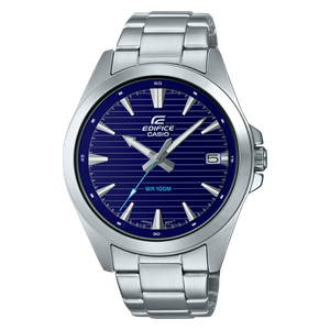  ساعة كاسيو للرجال - عرض بعقارب, سوار من ستانلس ستيل - سلفر 