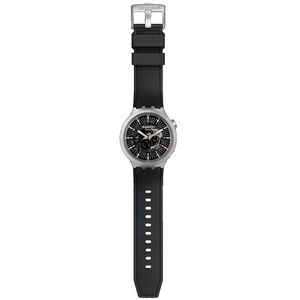  Swatch Watch SB07S105 For Unisex - Analog Display, Silicon Band - Black 