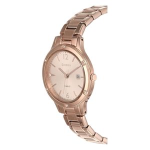  Casio Watch SHE-4533PG-4AUDF For Women- Analog Display, Stainless Steel Band - Gold 