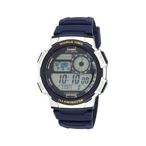Casio Watch AE-1000W-2AVDF For Men - Digital Display, Resin Band - Black
