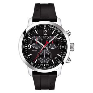  Tissot Watch T1144171705700 For Men - Analog Display, Rubber Band - Black 
