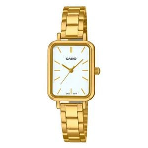  Casio Watch LTP-V009G-7EUDF For Women - Analog Display, Stainless Steel Band - Gold 