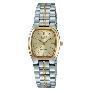  Casio Watch For Women - Analog Display, Stainless Steel Band - Silver 