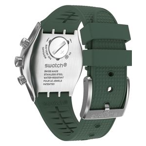  Swatch Watch YVS462 For Men - Analog Display, Rubber Band - Green 