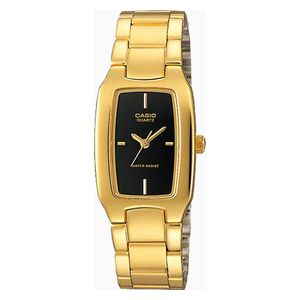 Casio Watch For Women - Analog Display, Stainless Steel Band - Gold 