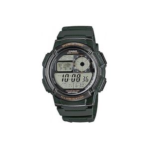 Casio Watch AE-1000W-3AVDF For Men - Digital Display, Resin Band - Black