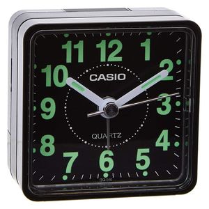  Casio TQ-140-1DF – analog desk clock with alarm – black 