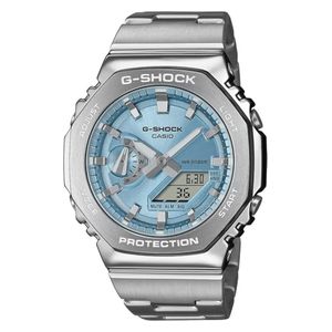  Casio GM-2110D-2ADR – G-Shock Men’s Watch – Silver Blue Dial 