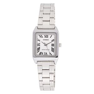  Casio Watch LTP-V007D-7BUDF For Women - Analog Display, Stainless Steel Band - Silver 
