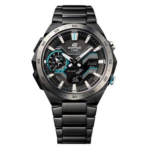  Casio Watch For Men - Analog Display, Stainless steel Band - Black 
