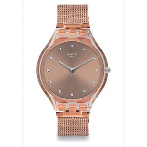  Swatch Watch SVOK107M For Women - Analog Display, Stainless Steel Band - Bronze 