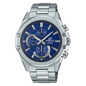  ساعة كاسيو للرجال - عرض بعقارب, سوار من الستانلس ستيل - سلقر 