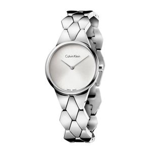  Calvin Klein Watch K6E23146 For Women - Analog Display, Stainless Steel Band - Silver 