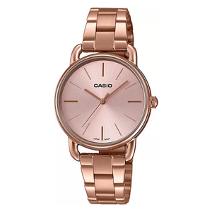  Casio Watch LTP-E412PG-4ADF For Women- Analog Display, Stainless Steel Band - Rose 