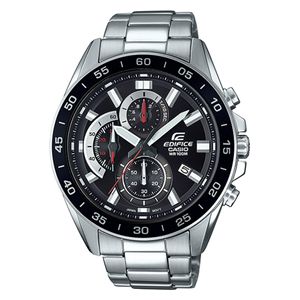 ساعة كاسيو للرجال EFV-550D-1AVUDF - عرض بعقارب, سوار من الستانلس ستيل - سلفر