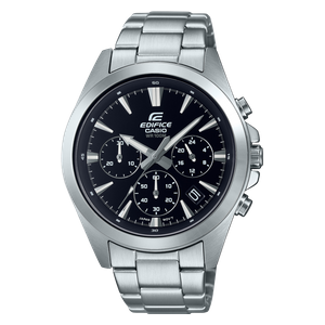  Casio Watch For Men - Analog Display, Stainless Steel Band - Silver 