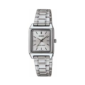 Casio Watch LTP-V007D-7EUDF For Women - Analog Display, Stainless steel Band - Silver